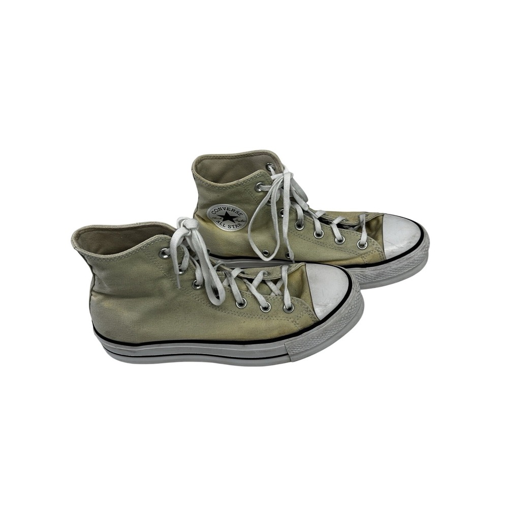 Converse Women's Chuck Taylor All Star Beige High Top‎ Sneaker Sz 9 Basketball - Picture 1 of 14